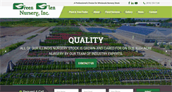 Desktop Screenshot of greenglennurseryinc.com